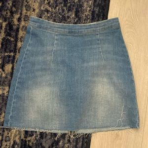 Reformation evie denim skirt